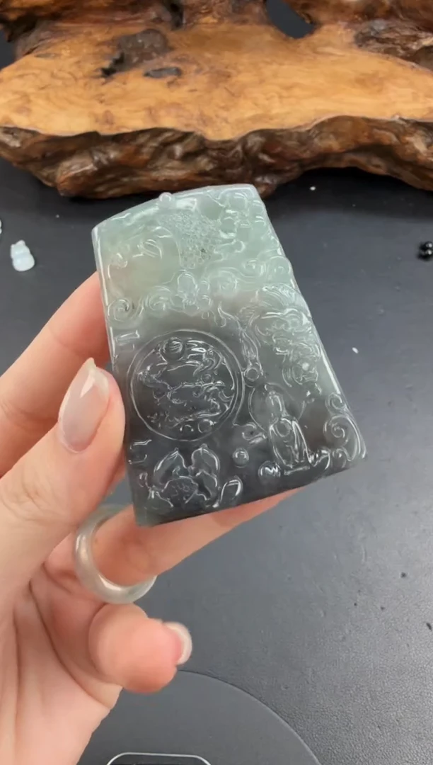 吊坠(不含链)未镶嵌翡翠翡翠饰品-43