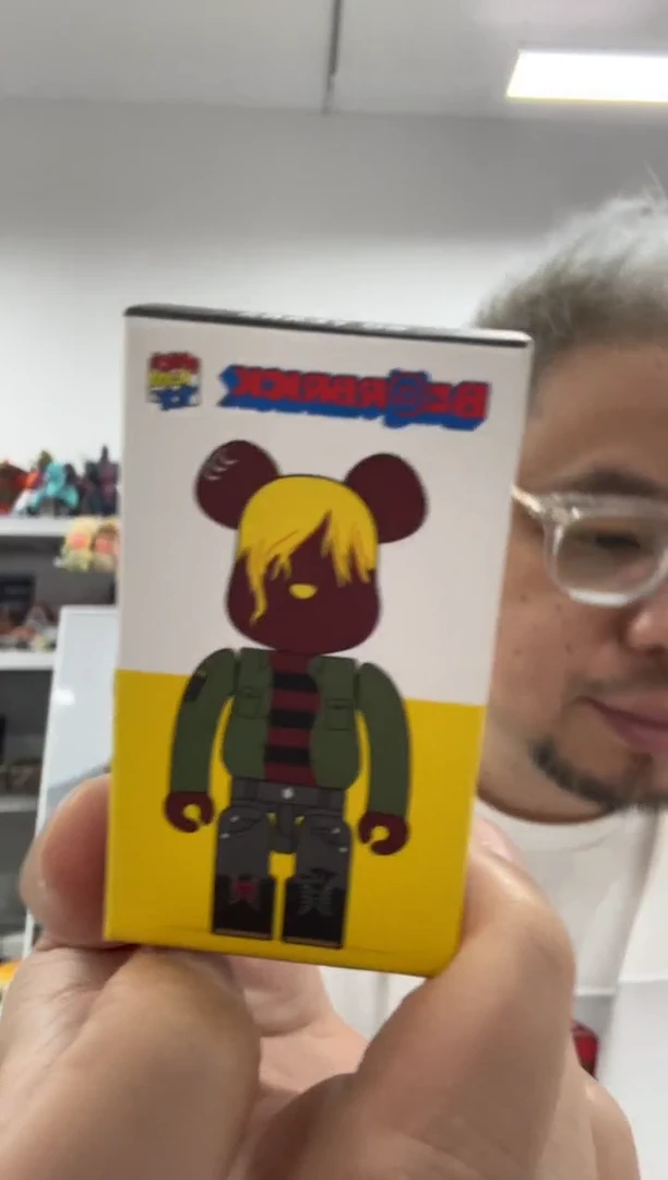 静态1bearbrick积木熊马丁靴老黄毛一个盒装100%