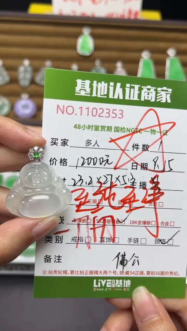 颈饰银S925镶嵌翡翠多人