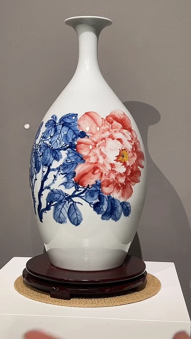其他崔景哲-瓷器-C中-花开富贵