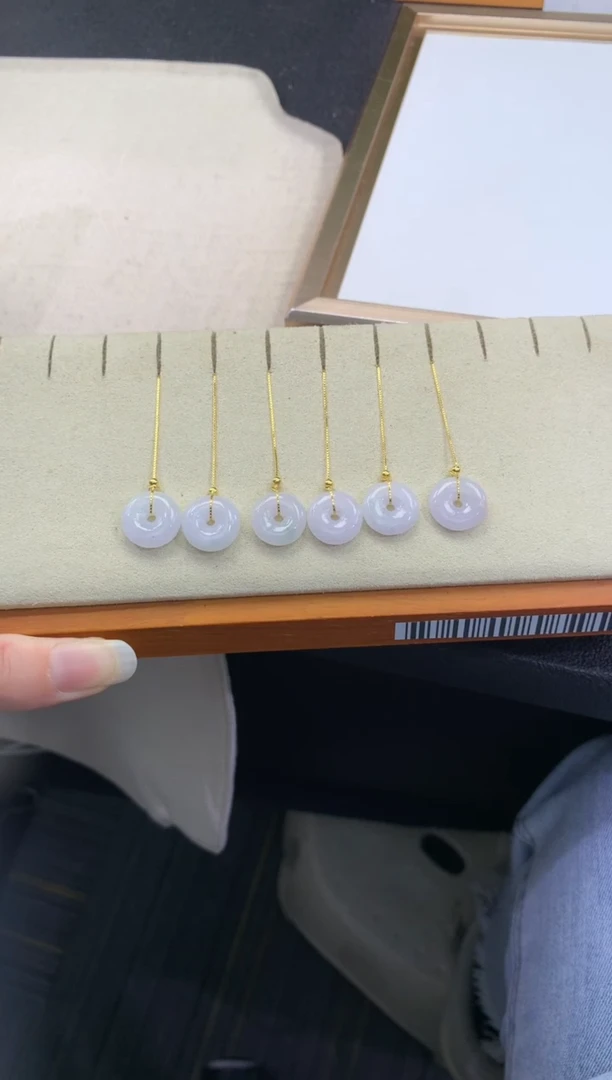 【闪购商品】翡翠耳饰银S925镶嵌FC266翡翠耳线多样性发其一