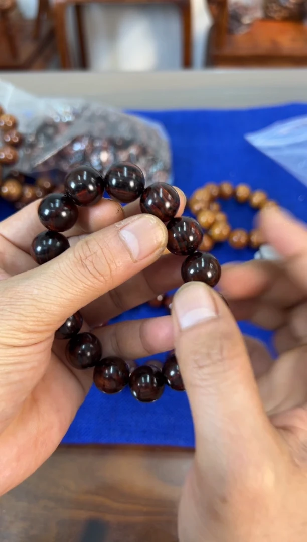 手串/手链黄花梨/降香黄檀1.5紫油梨水波纹手串