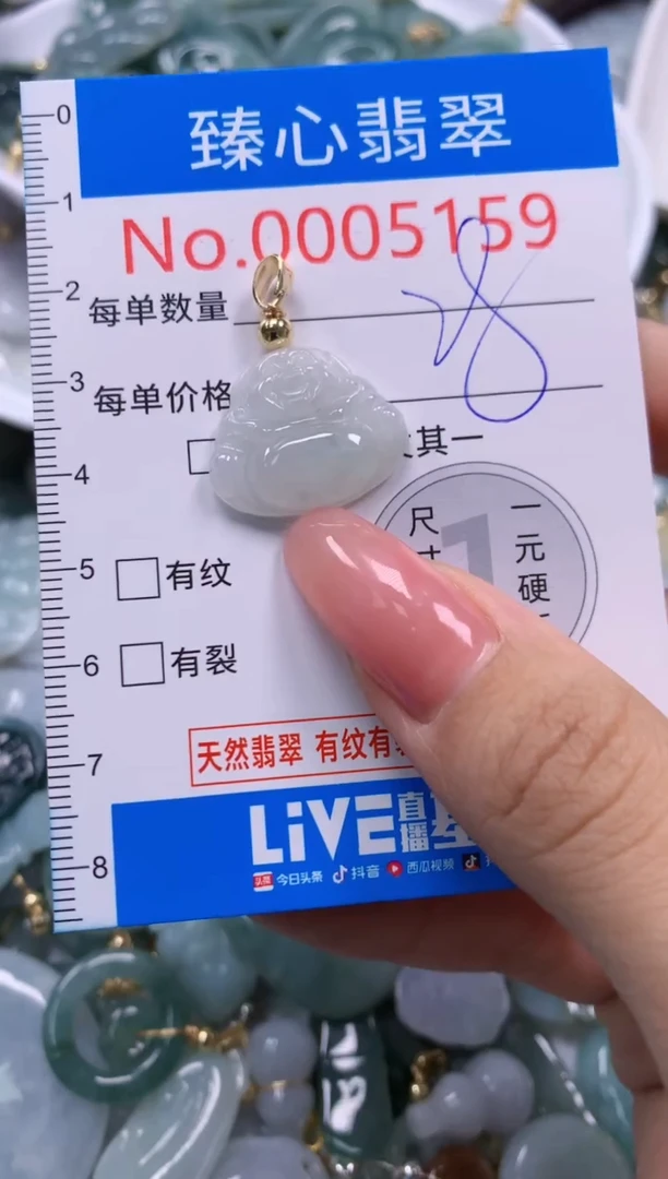 翡翠未镶嵌颈饰5159