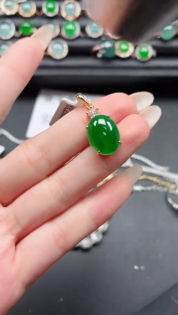 翡翠戒指银S925镶嵌11111