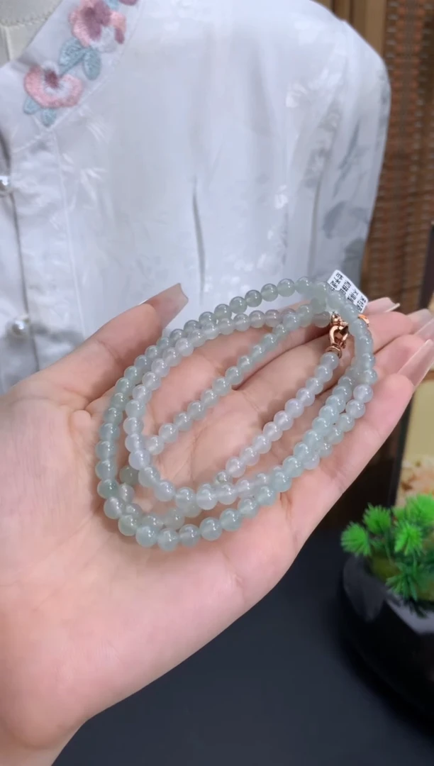 未镶嵌手链翡翠卡5.2mm（有纹