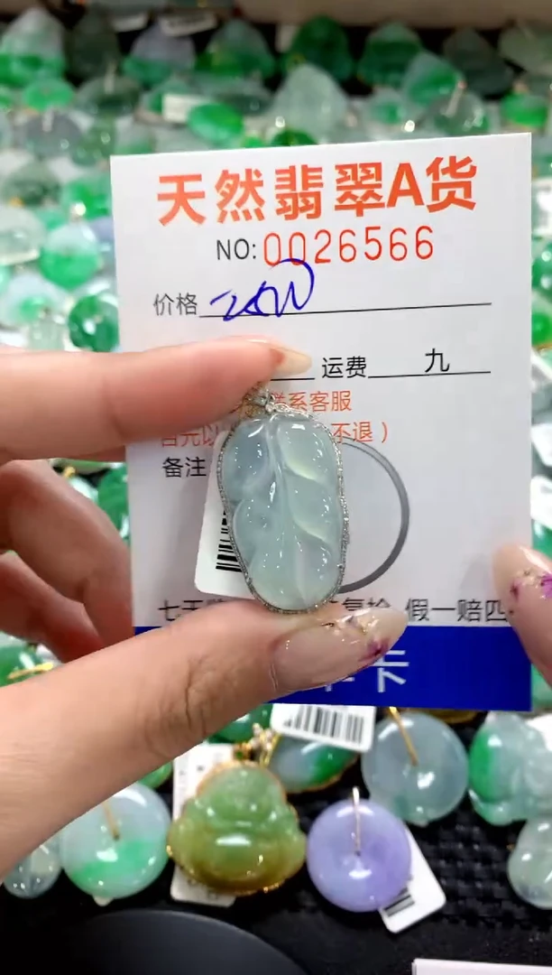 翡翠18K金镶嵌颈饰1111111111111111