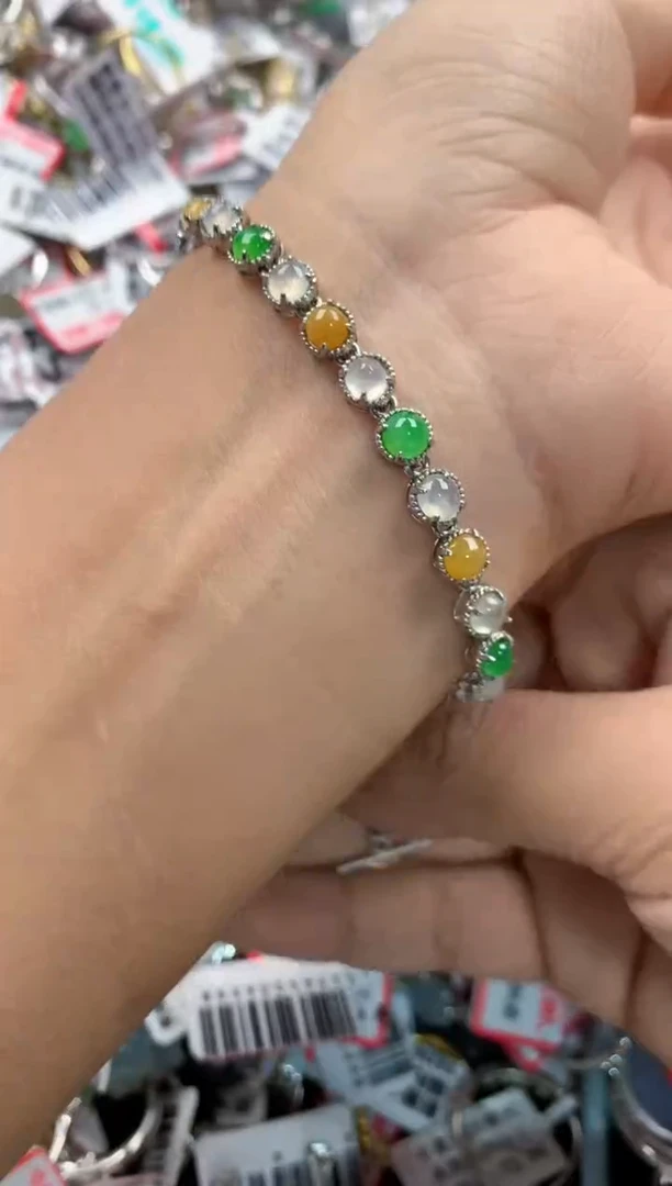 银S925镶嵌戒指翡翠222     1
