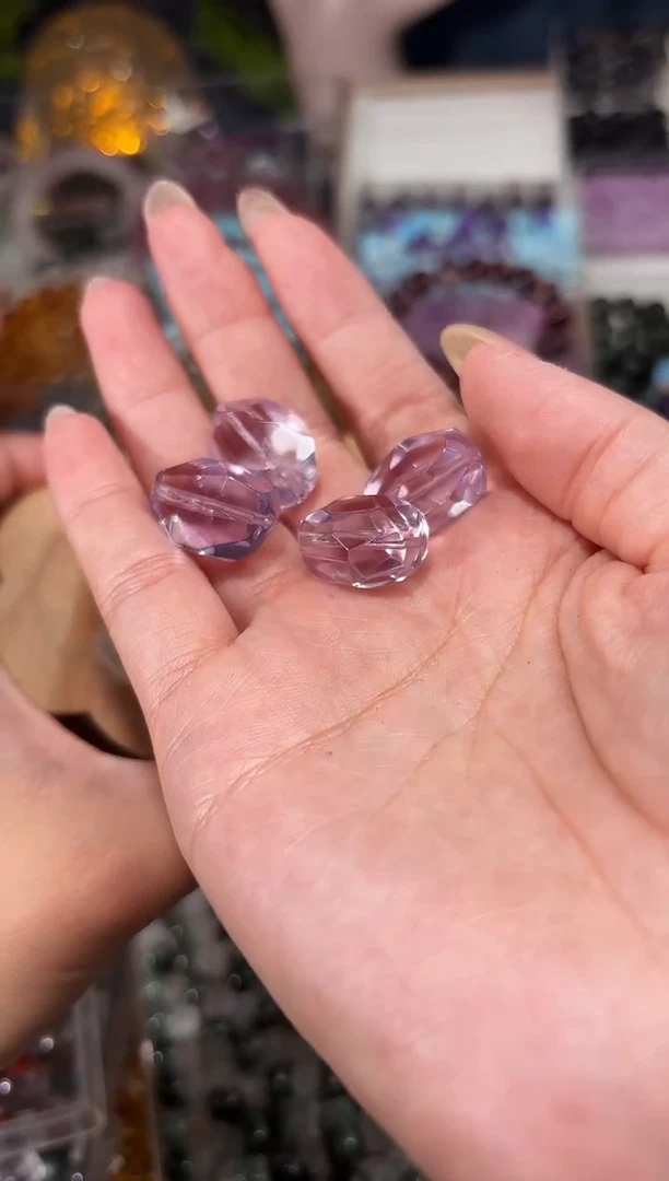 水晶手串未镶嵌A05玻利维亚随行一个宽卡约13