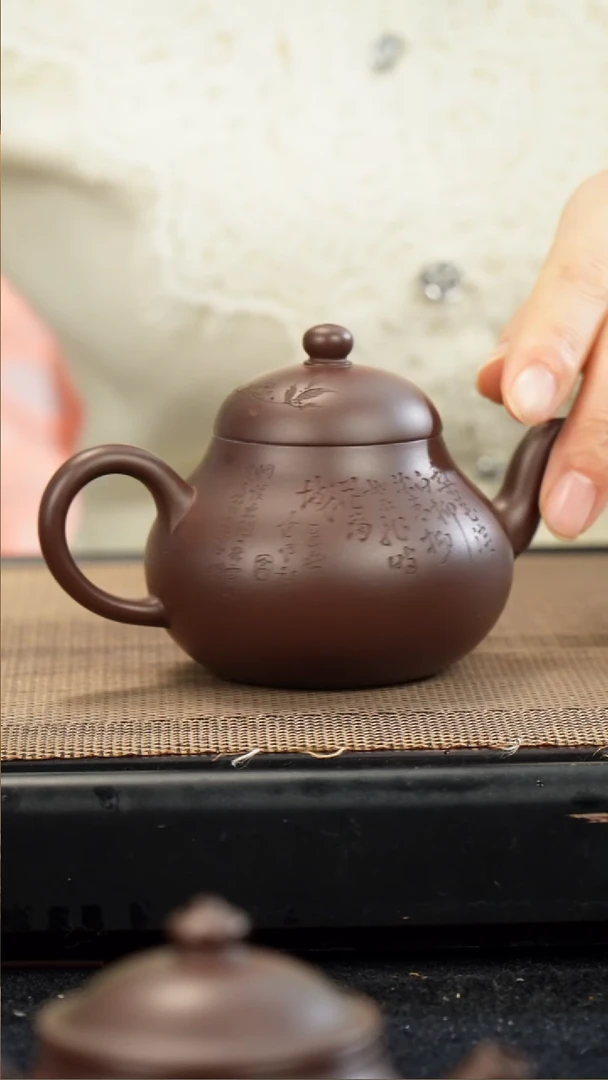 茶壶紫砂宋老紫泥高梨150