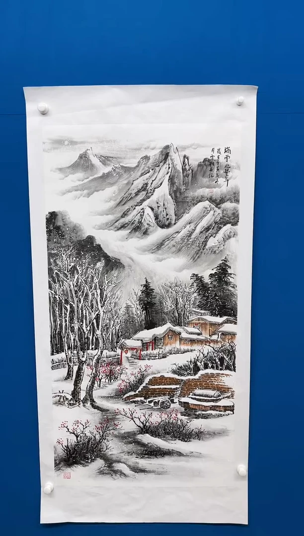【闪购商品】国画张-四尺雪景/无框/W