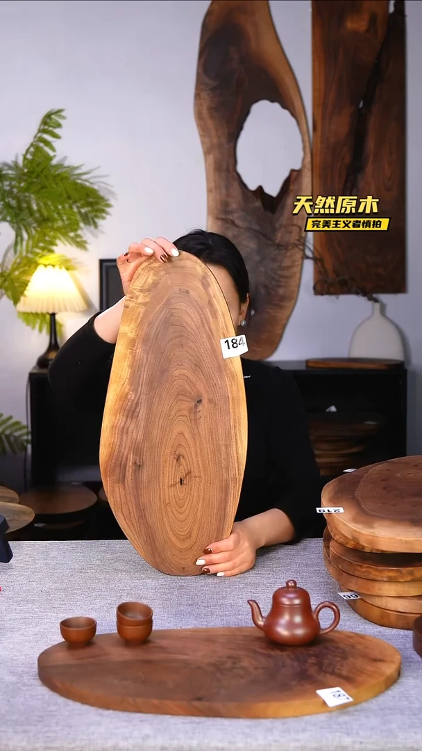 木北美黑胡桃原木.干裂疤结不属于商品质量问题完美主义者慎拍