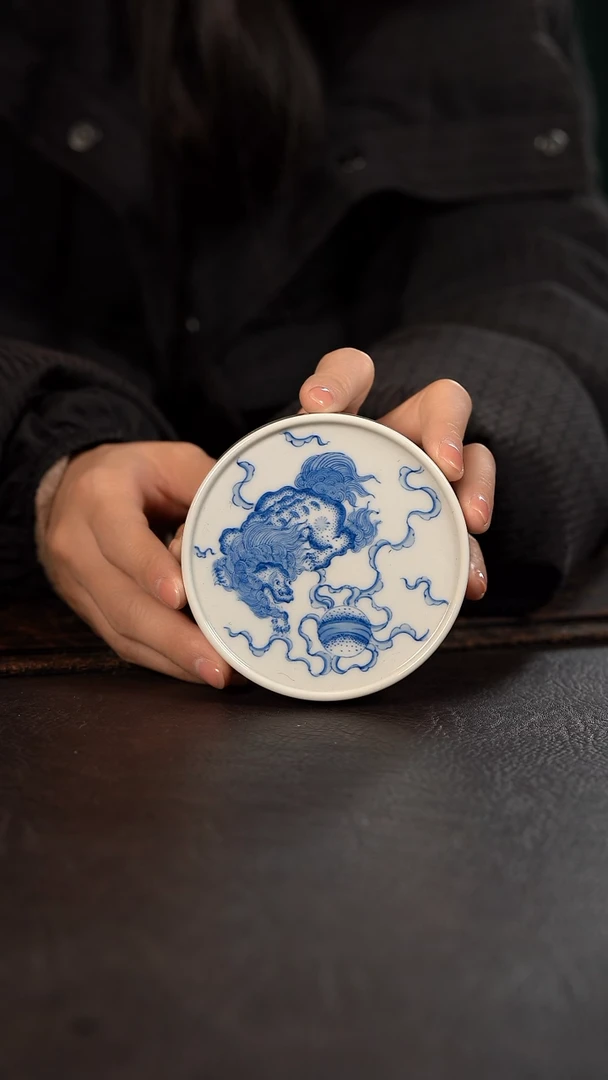 【闪购商品】杯聚澜堂狮子滚绣球盖置