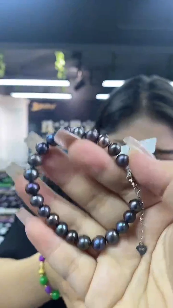 未镶嵌海水珍珠手链多样性发其一颜色微差