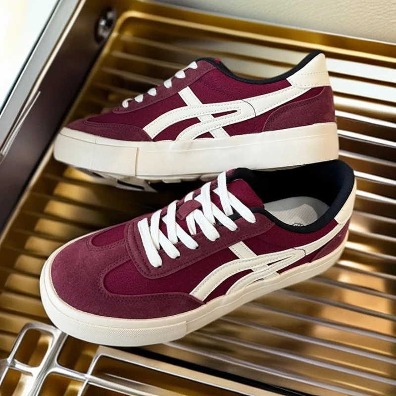 男鞋子潮2025夏季透气帆布鞋男生小众设计港风百搭板鞋ins德训鞋