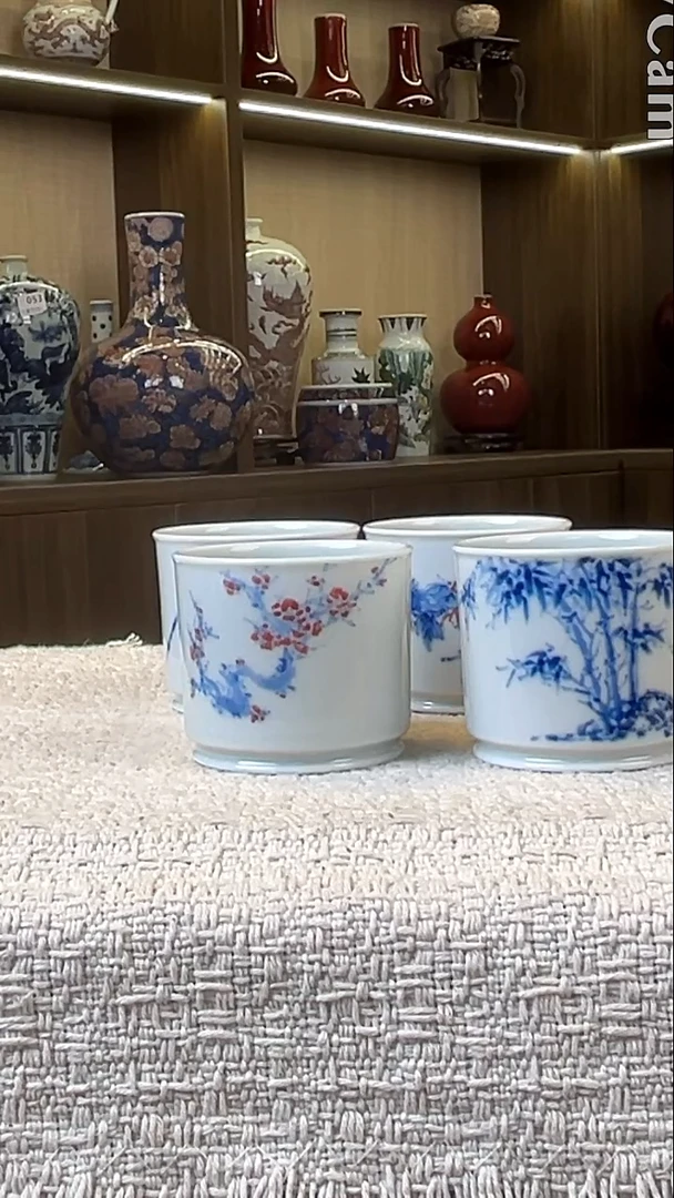 瓷片景德镇毛仔柴窑杯