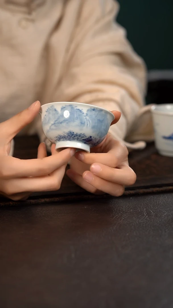 【闪购商品】杯804HLX陶瓷山水普洱杯