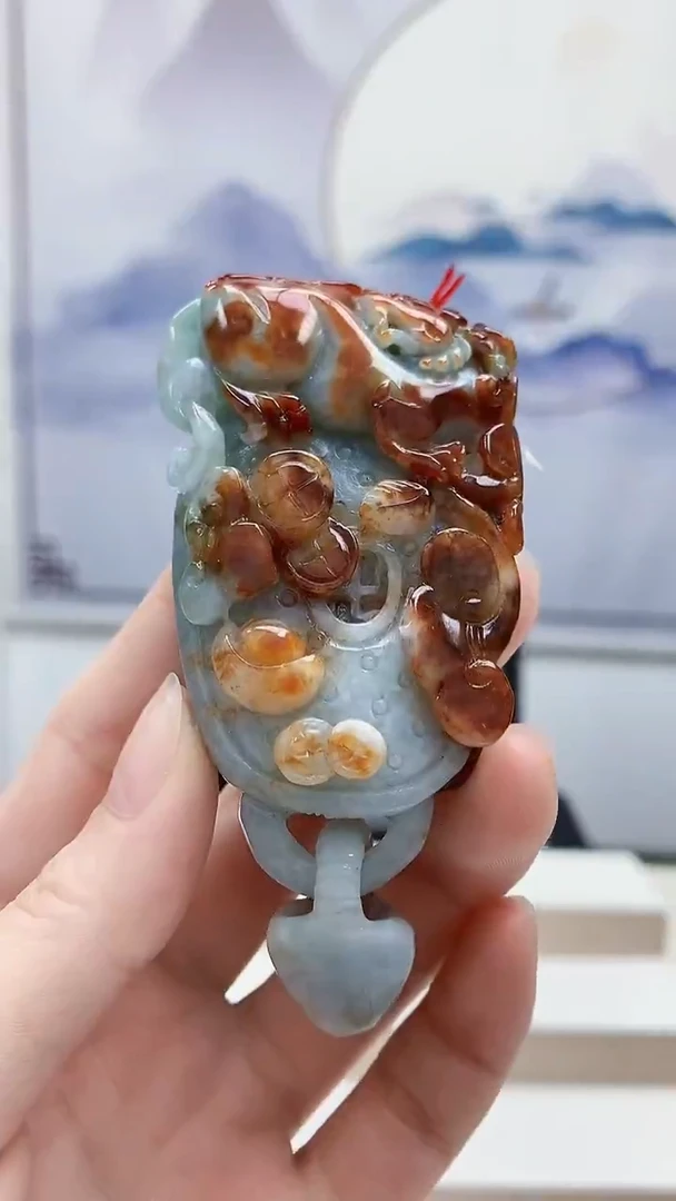 未镶嵌定制翡翠4812ry-毛货挂件78