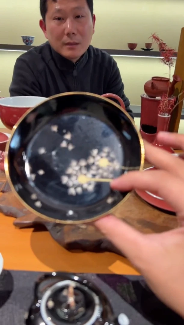 【闪购商品】【福器】黑地金错银壶承