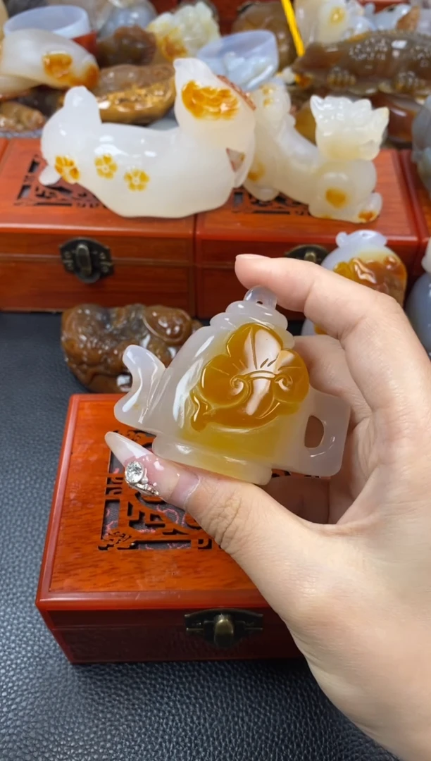 玛瑙/玉髓手把未镶嵌弋1