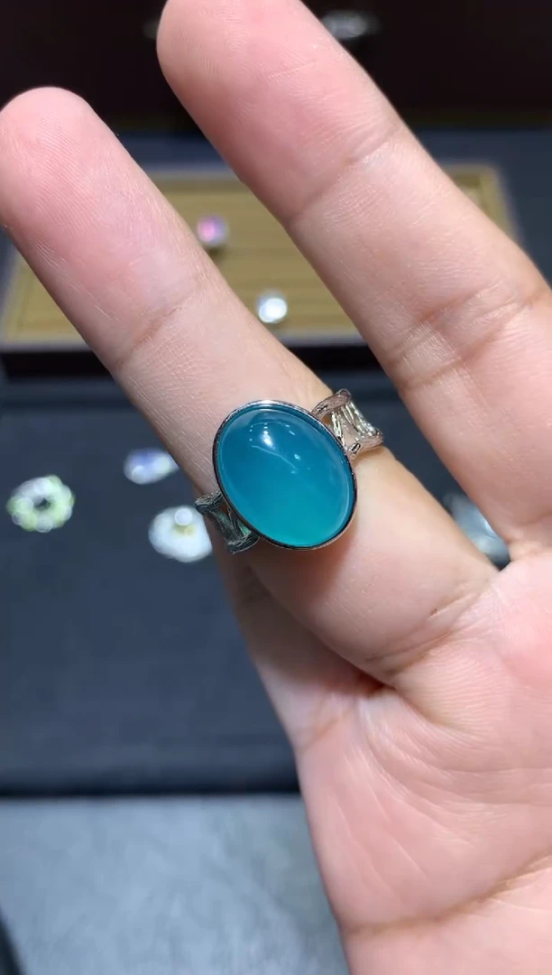 未镶嵌戒指天河石W108
