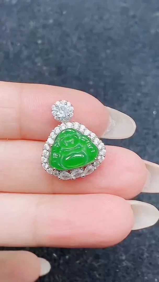 颈饰未镶嵌翡翠天然A货翡翠，保A保真