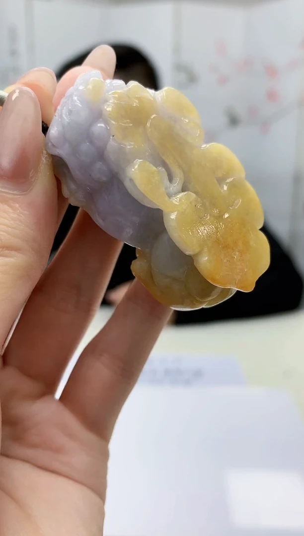 【闪购商品】定制翡翠未镶嵌5152jw-毛货挂件42