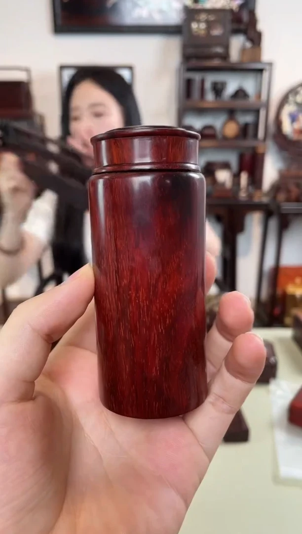 紫檀木类成套家具牙签罐