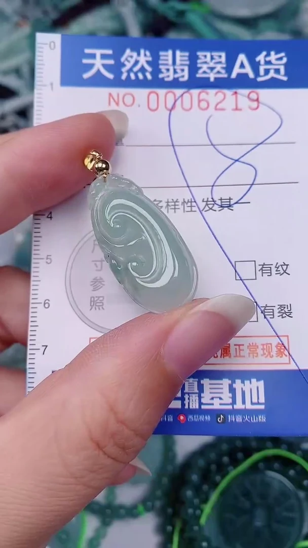 翡翠未镶嵌颈饰00006219