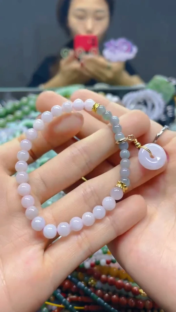 颈饰未镶嵌翡翠5MM/C/翡翠A货，一件也是批发价