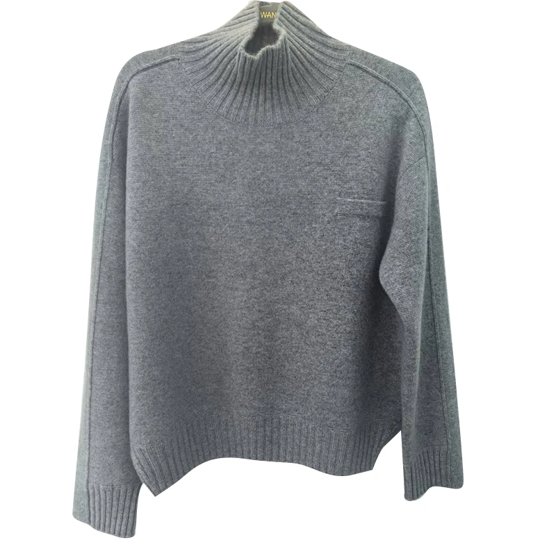 WLIN 高领羊绒衫长袖