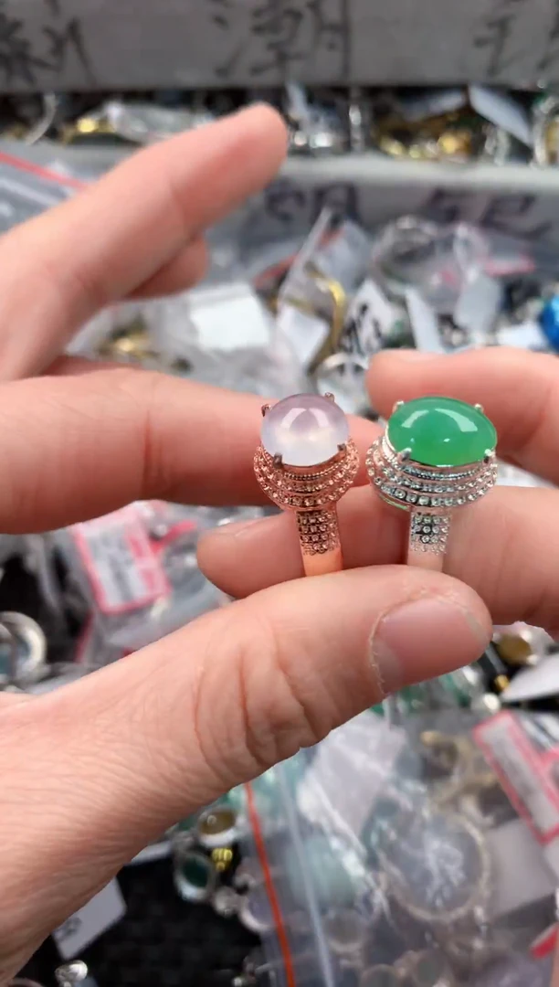 未镶嵌戒指翡翠555   5