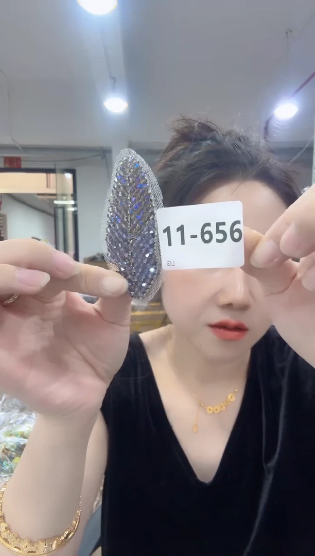 非金属布艺铜丝线边夹发箍集合 LG-656