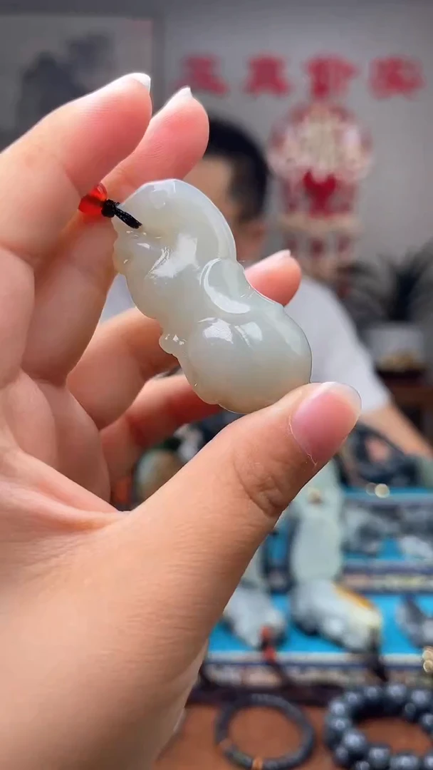 和田玉未镶嵌挂件1