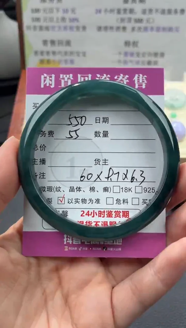 未镶嵌手镯翡翠00003460