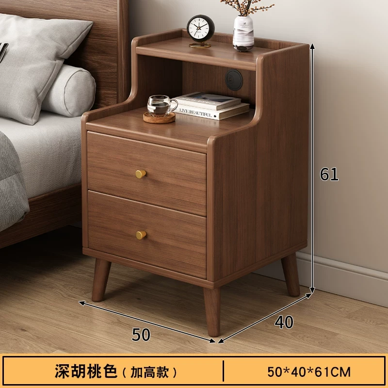 床头柜简约现代小型柜子卧室简易ins风出租房用柜床边置物架床头
