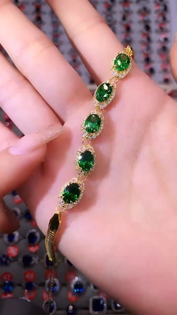 【闪购商品】透辉石手链银S925镶嵌1111111