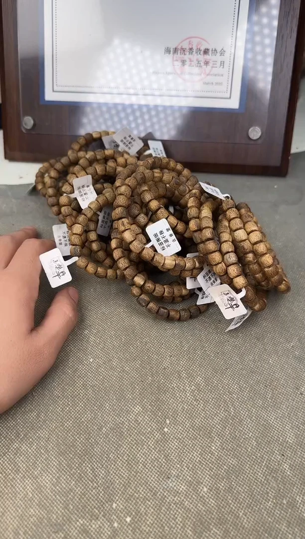 沉香手串单圈桶珠 多样性发货 发一条
