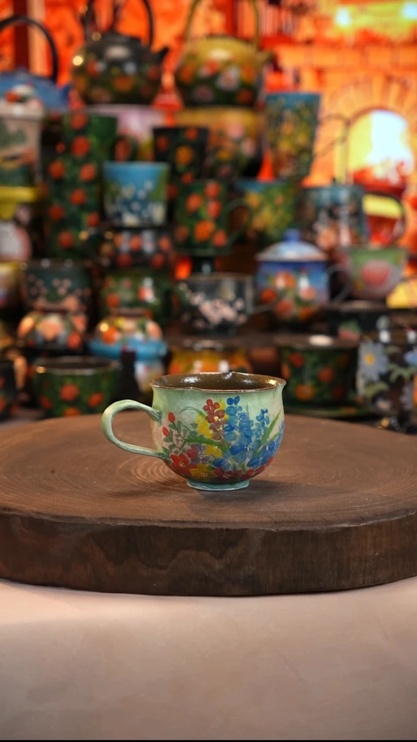 油画   釉下彩   杯子