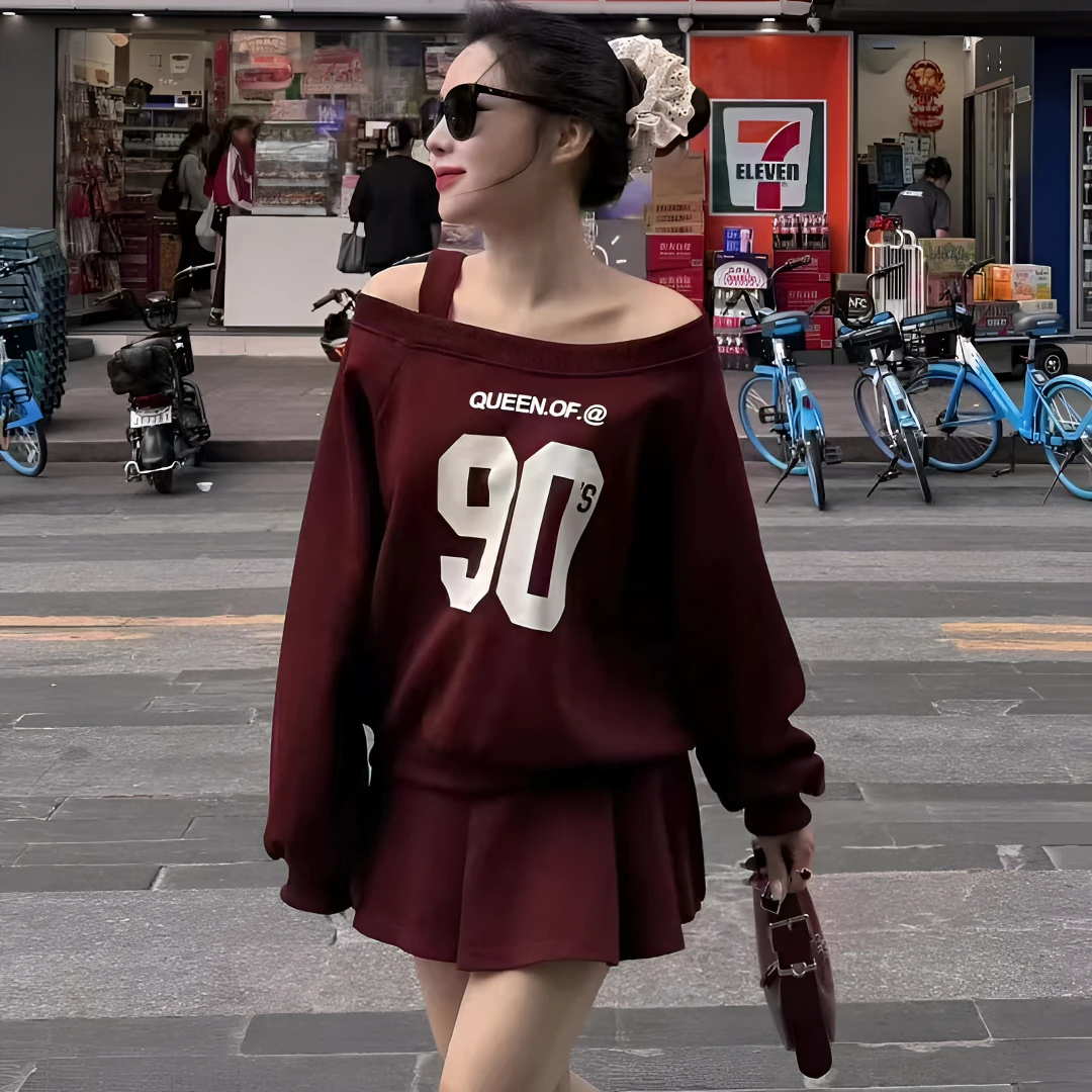 新款时尚冬季女款套装显瘦时尚辣妹修身气质新款套装