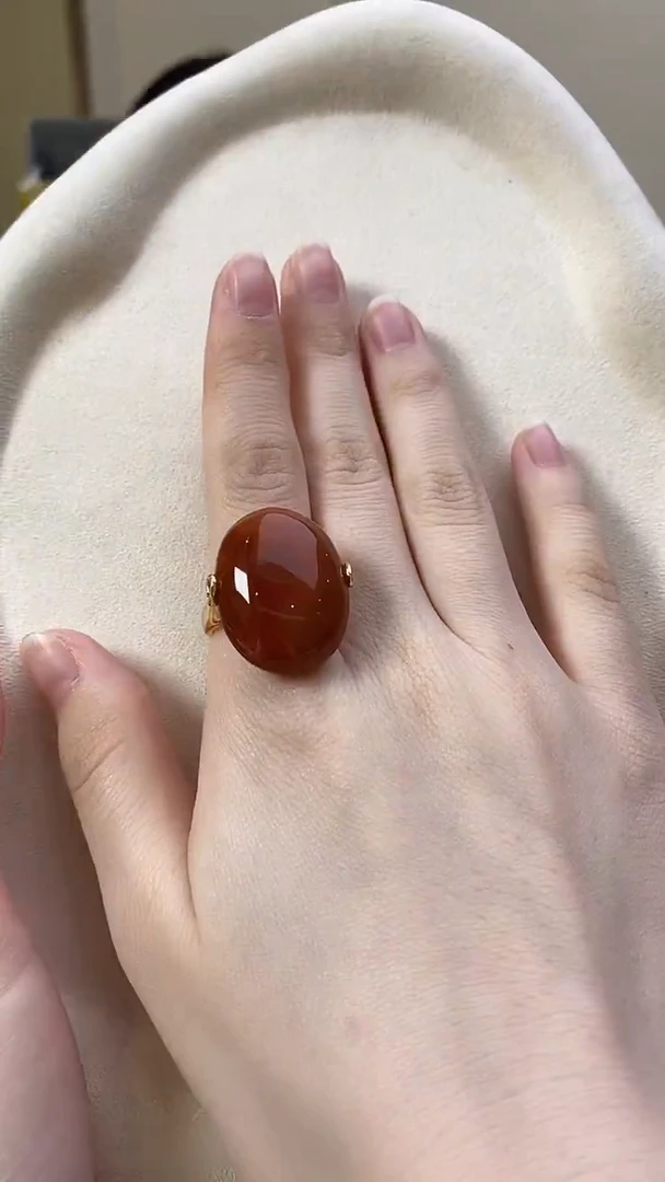 未镶嵌南红玛瑙戒指戒指