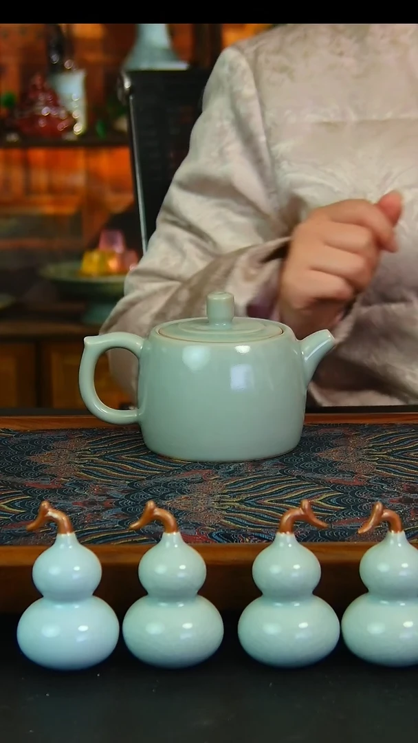瓷片吴文杰老师仿古壶微瑕