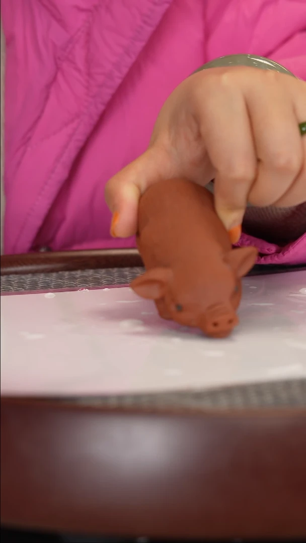 【闪购商品】紫砂茶宠清水泥小猪