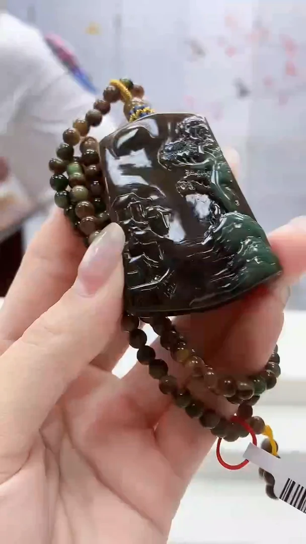 定制翡翠未镶嵌4812lr-毛货挂件送珠链26