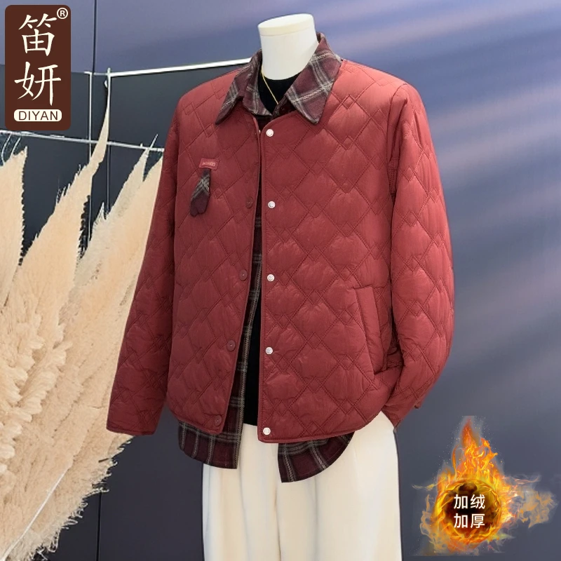 妈妈秋冬外套时尚小棉袄2025新款冬装加绒棉服中老年人女冬季棉衣