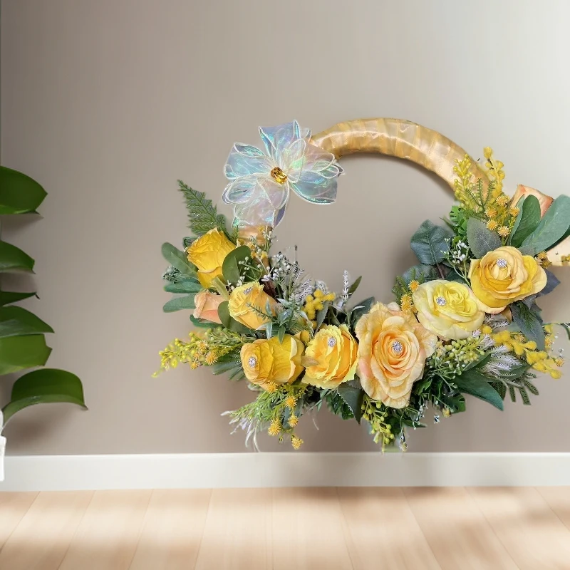 0032 娜 菲 花 艺 挂 门 挂 墙 花 圈