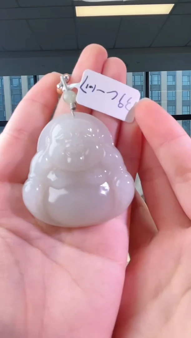 和田玉未镶嵌颈饰佛公 带包容 1017