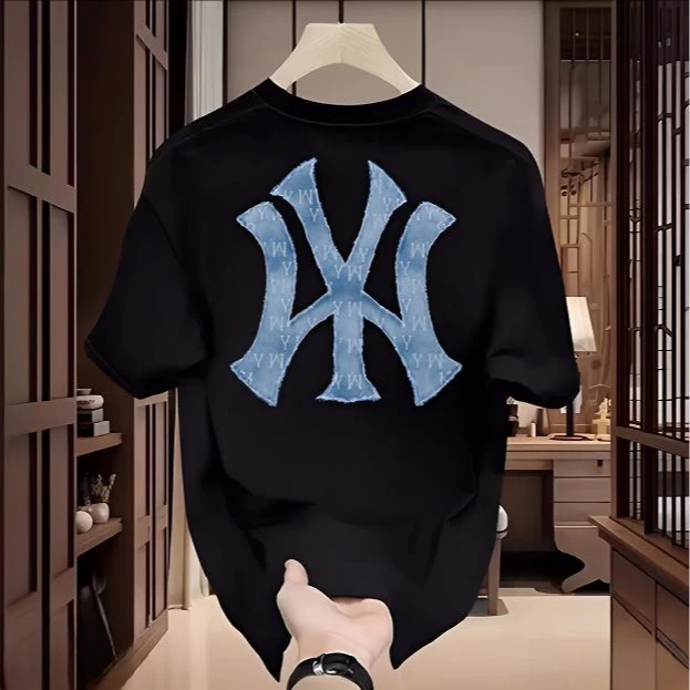 夏季潮牌短袖t恤男士美式宽松高级感休闲服男款