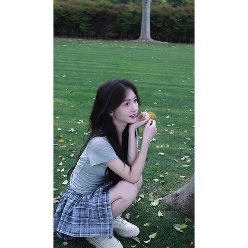 又a又飒套装裙女夏季小个子搭配一整套短袖T恤上衣半身裤裙两件套