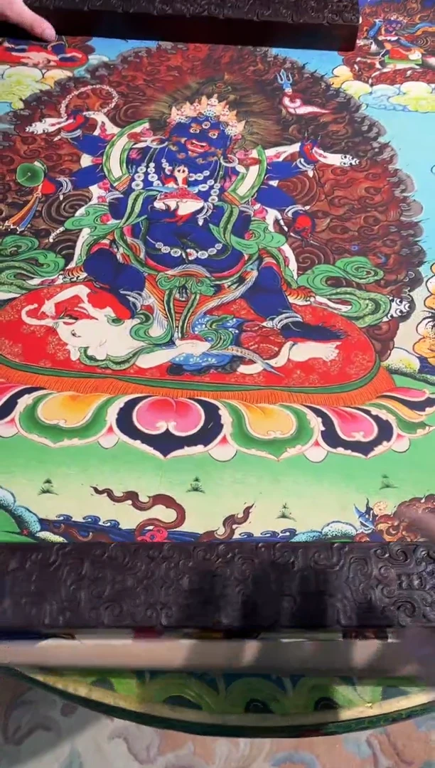 卷轴画卷轴画天天的唐卡
