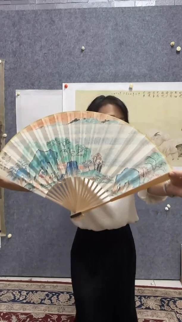 折扇1炳山艺术-----裴玲霞绘画作品